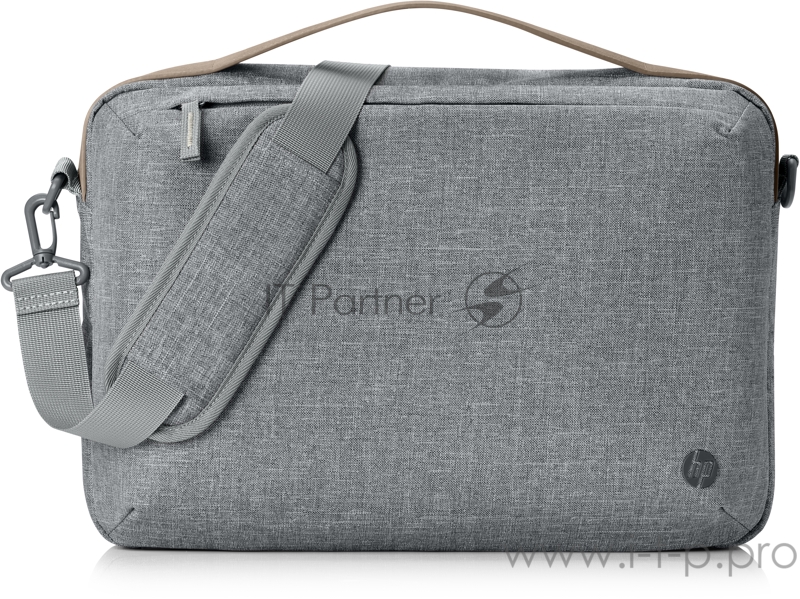 Сумка для ноутбука 15 HP RENEW Topload серый/коричневый пластик (1A213AA)