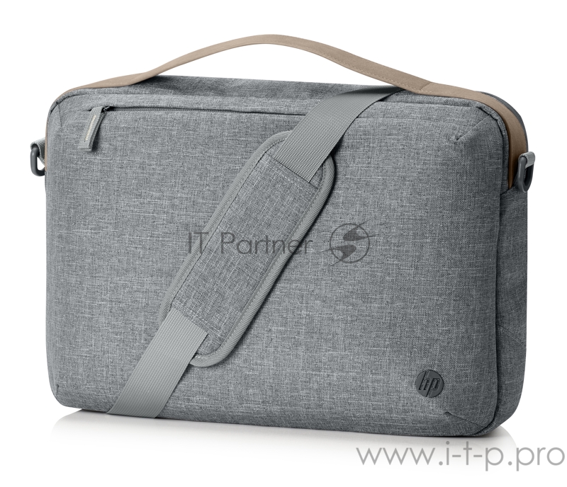 Сумка для ноутбука 15 HP RENEW Topload серый/коричневый пластик (1A213AA)