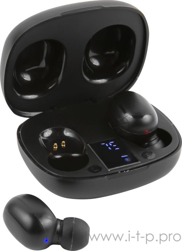 Гарнитура вкладыши Redline BHS-24 черный беспроводные bluetooth в ушной раковине (УТ000019182)