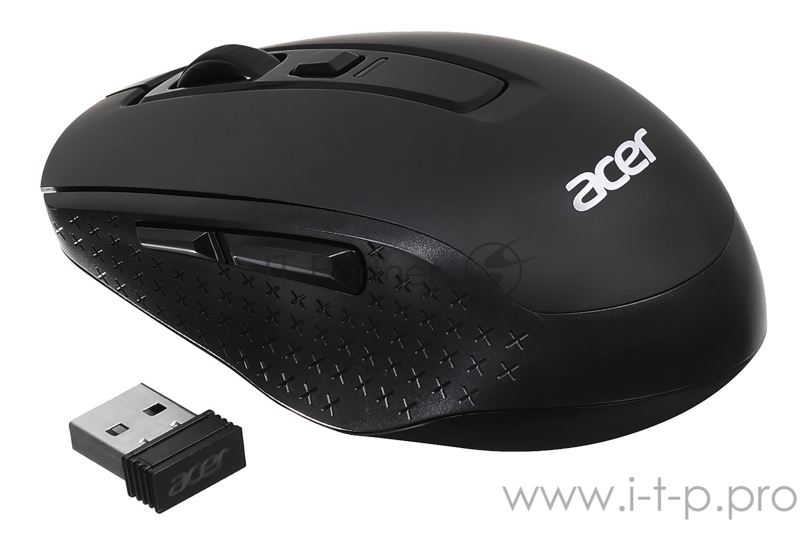 Мышь Acer OMR070 черный оптическая (1600dpi) беспроводная BT/Radio USB (6but)