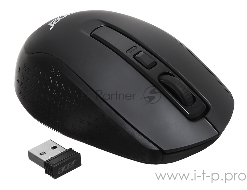 Мышь Acer OMR070 черный оптическая (1600dpi) беспроводная BT/Radio USB (6but)