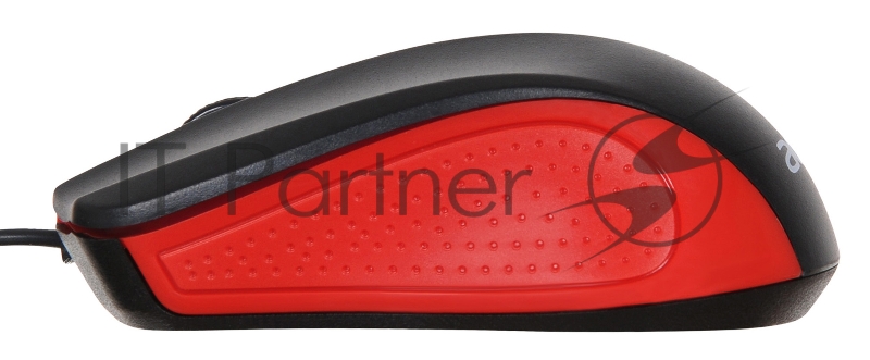 Мышь Acer OMW012 черный/красный оптическая (1200dpi) USB (2but)