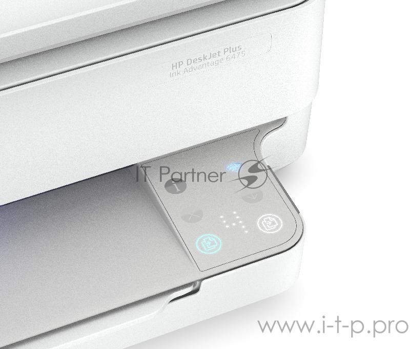 МФУ струйный HP DeskJet Ink Advantage 6475 (5SD78C) A4 Duplex WiFi USB белый