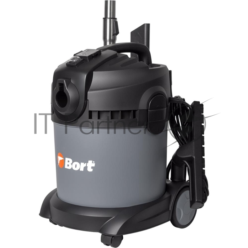 Строительный пылесос Bort BAX-1520-Smart Clean 1400Вт (уборка: сухая/влажная) серый