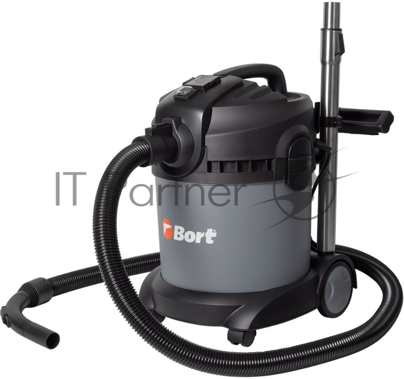 Строительный пылесос Bort BAX-1520-Smart Clean 1400Вт (уборка: сухая/влажная) серый