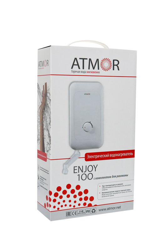 Водонагреватель проточный ATMOR ENJOY 100 5KW TAP