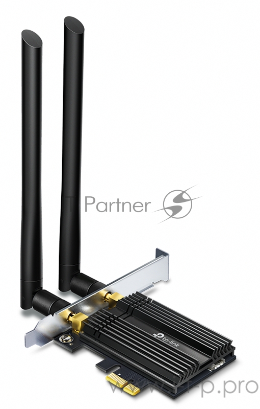 Сетевой адаптер WiFi + Bluetooth TP-Link Archer TX50E AX3000 PCI Express (ант.внеш.несъем.) 2ант.