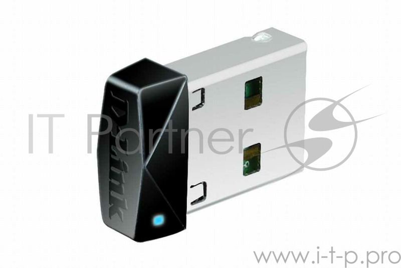 Сетевой адаптер WiFi D-Link DWA-121/C1A N150 USB 2.0 (ант.внутр.)