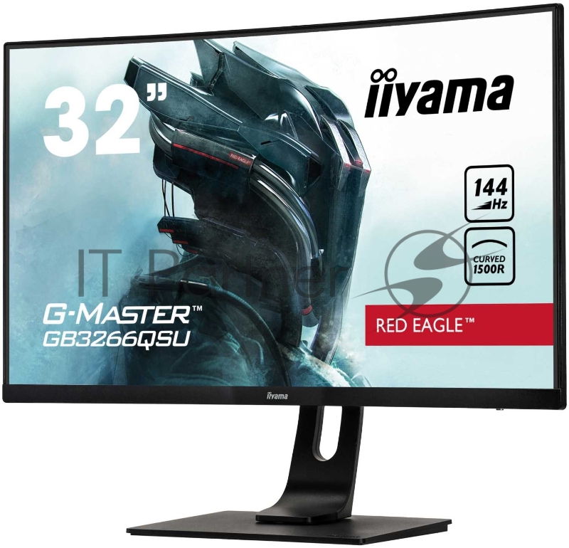 Монитор Iiyama 31.5 Red Eagle GB3266QSU-B1 черный VA LED 1ms 16:9 HDMI M/M матовая HAS 3000:1 400cd 178гр/178гр 2560x1440 DisplayPort USB 6.8кг