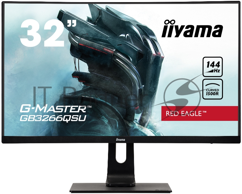 Монитор Iiyama 31.5 Red Eagle GB3266QSU-B1 черный VA LED 1ms 16:9 HDMI M/M матовая HAS 3000:1 400cd 178гр/178гр 2560x1440 DisplayPort USB 6.8кг