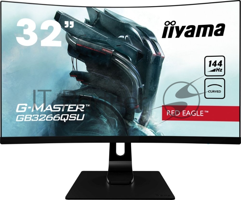 Монитор Iiyama 31.5 Red Eagle GB3266QSU-B1 черный VA LED 1ms 16:9 HDMI M/M матовая HAS 3000:1 400cd 178гр/178гр 2560x1440 DisplayPort USB 6.8кг