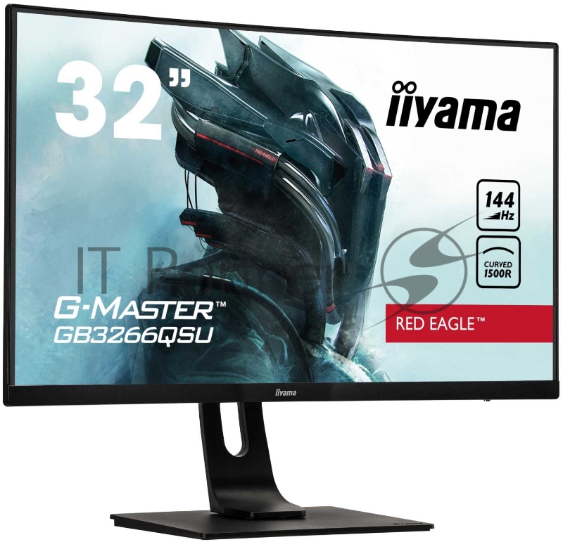 Монитор Iiyama 31.5 Red Eagle GB3266QSU-B1 черный VA LED 1ms 16:9 HDMI M/M матовая HAS 3000:1 400cd 178гр/178гр 2560x1440 DisplayPort USB 6.8кг