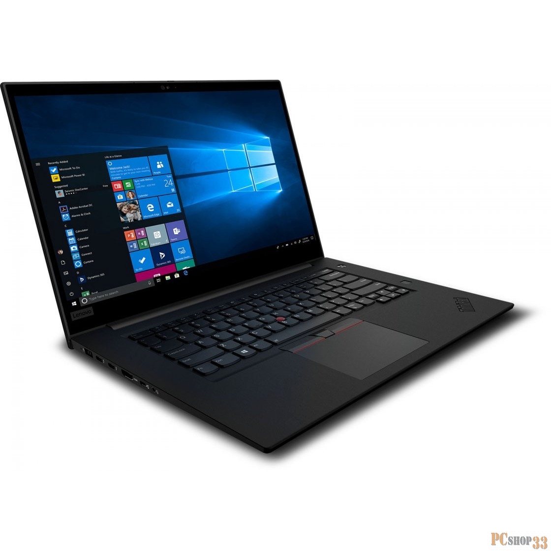 Ноутбук Lenovo P1 3rd Gen 15.6 UHD (3840x2160) WVA 600 nit HDR Dolby Vision/ i9-10885H/ 1 x 32GB DDR4 2933MHz/ 1TB M.2 PCI-e SSD/ -/ Quadro T2000 4GB GDDR6 128 bit MAX-Q 35W/ No ODD/ Non-WWAN, not upgradable/ FPR/ IR + 720p/ backlit/ -/ 80Wh 4 cell i