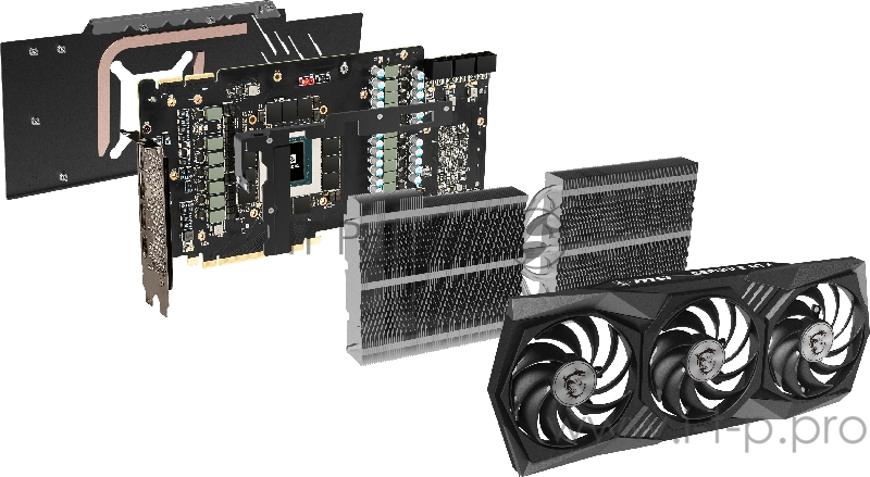 Видеокарта PCIE16 RTX3090 24GB GDDR6X RTX 3090 GAMING X TRIO 24G MSI