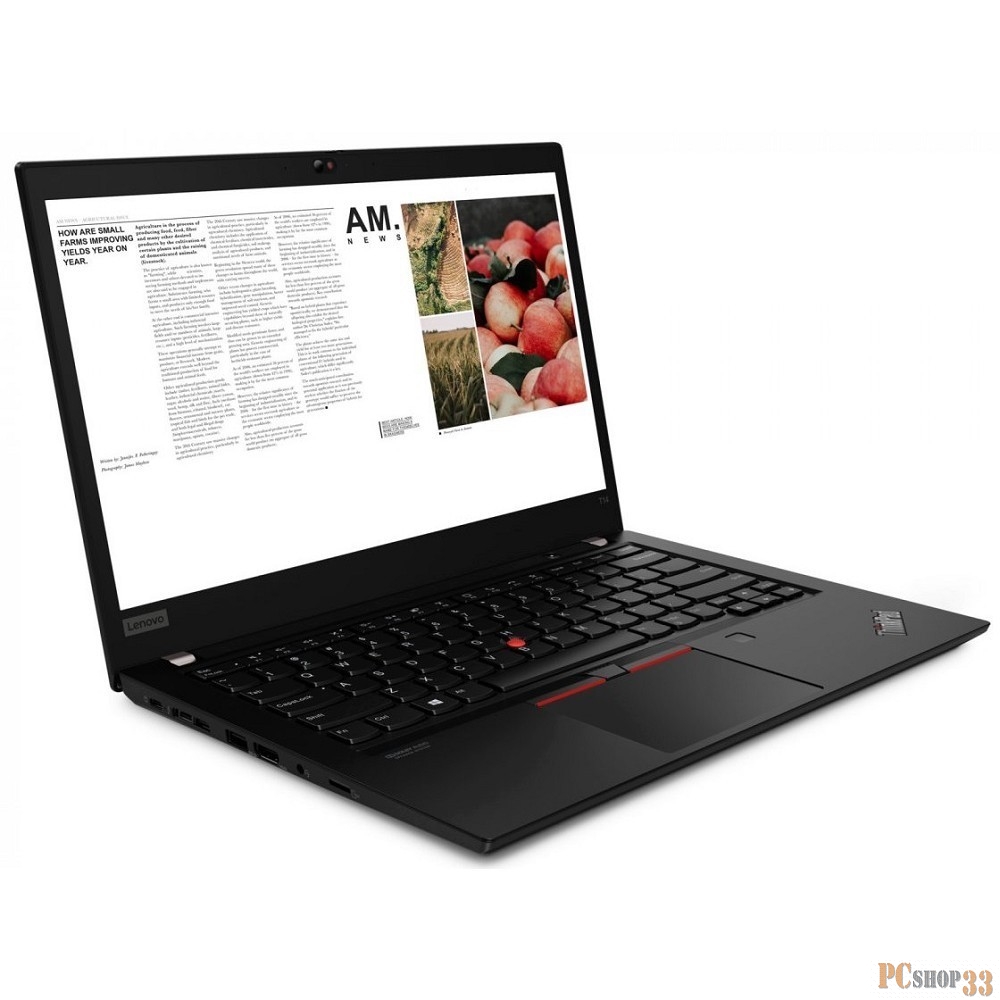 Ноутбук Lenovo ThinkPad T14s G1 T Core i5 10210U/16Gb/SSD512Gb/Intel UHD Graphics/14/FHD (1920x1080)/4G/Windows 10 Professional/black/WiFi/BT/Cam