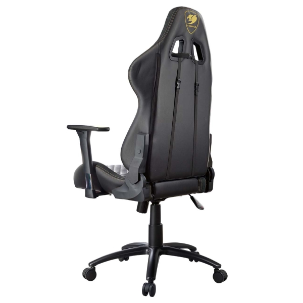 Кресло геймерское Cougar Rampart black (эко-кожа, регулируемый угол наклона, механизм качания)