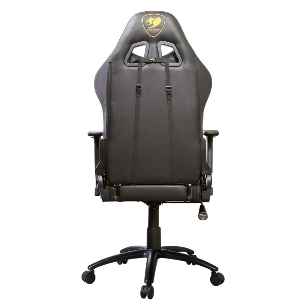 Кресло геймерское Cougar Rampart black (эко-кожа, регулируемый угол наклона, механизм качания)