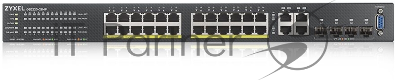 Коммутатор Zyxel NebulaFlex Pro GS2220-28HP-EU0101F 28G 24PoE+ 375W управляемый