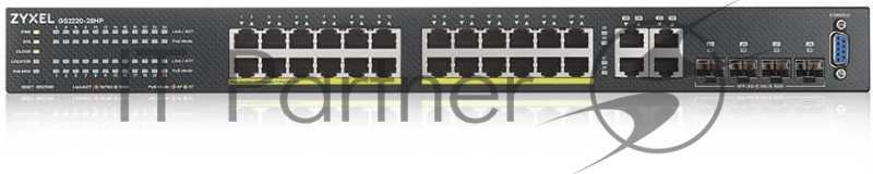 Коммутатор Zyxel NebulaFlex Pro GS2220-28HP-EU0101F 28G 24PoE+ 375W управляемый