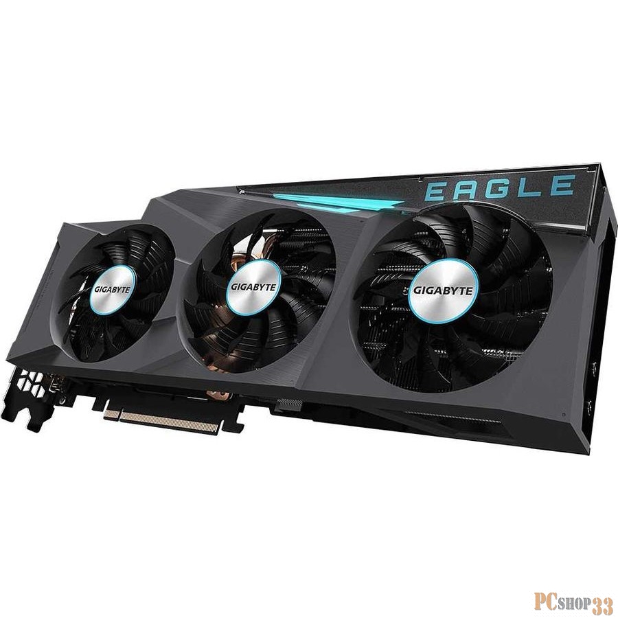 Видеокарта Gigabyte PCI-E 4.0 GV-N3080EAGLE OC-10GD NVIDIA GeForce RTX 3080 10240Mb 320 GDDR6X 1710/19000/HDMIx2/DPx3/HDCP Ret