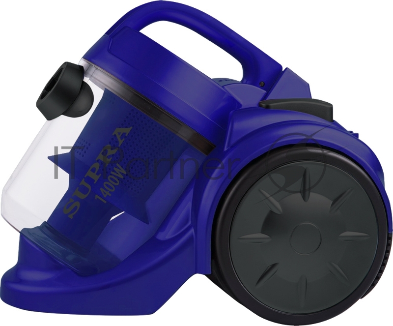 Пылесосы SUPRA VCS-1492 Пылесос циклонического типа Мощность 1400 Вт Мощность всасывания 270 Вт Система очистки с НЕРА-фильтром Контейнер для сбора пыли емкостью 2,5л Пластиковые трубки Синий