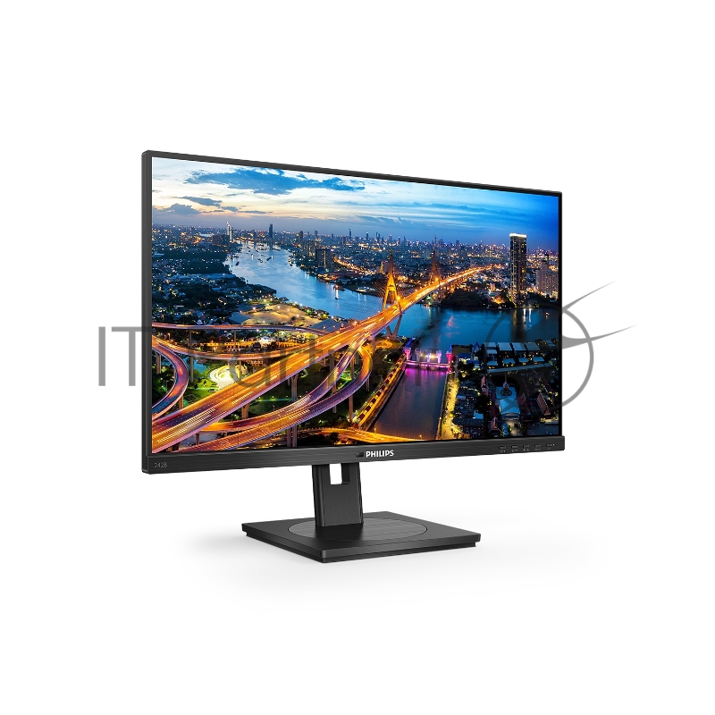 МОНИТОР 23.8 PHILIPS 242B1V/00 Black с поворотом экрана (IPS, 1920x1080, 75Hz, 4 ms, 178°/178°, 350 cd/m, 50M:1, +DVI,
