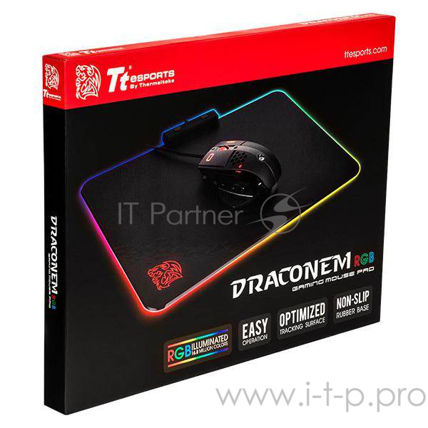 Коврик для мыши игровой Tt eSPORTS Draconem RGB Hard Edition