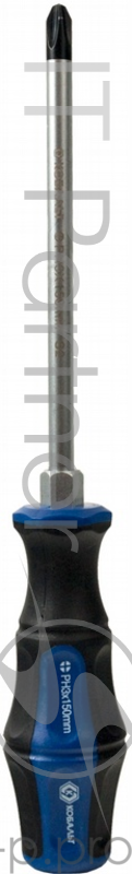 Отвертка КОБАЛЬТ 646-614 ударная Ultra Grip PH-3x150мм S2, двухкомпонентная рукоятка 1шт подвес