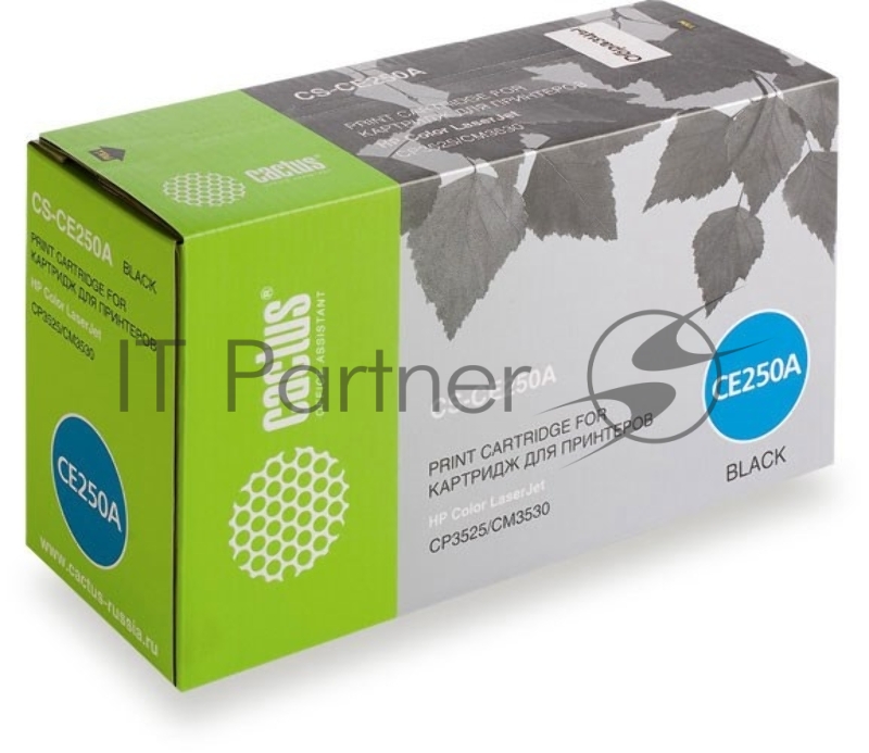 Тонер Картридж Cactus CS-CE250A черный для HP Сolor LaserJet CP3525/CM3530 (5000стр.)