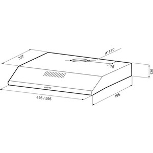 Вытяжка Krona OLIVIA 500 inox PB серебристый
