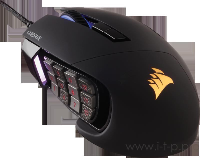 Игровая мышь Corsair Gaming™ SCIMITAR RGB ELITE, MOBA/MMO Gaming Mouse, Black, Backlit RGB LED, 18000 DPI, Optical (EU version) Игровая мышь Corsair Gaming™ SCIMITAR RGB ELITE, MOBA/MMO Gaming Mouse, Black, Backlit RGB LED, 18000 DPI, Optical (EU ver