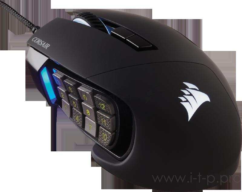 Игровая мышь Corsair Gaming™ SCIMITAR RGB ELITE, MOBA/MMO Gaming Mouse, Black, Backlit RGB LED, 18000 DPI, Optical (EU version) Игровая мышь Corsair Gaming™ SCIMITAR RGB ELITE, MOBA/MMO Gaming Mouse, Black, Backlit RGB LED, 18000 DPI, Optical (EU ver
