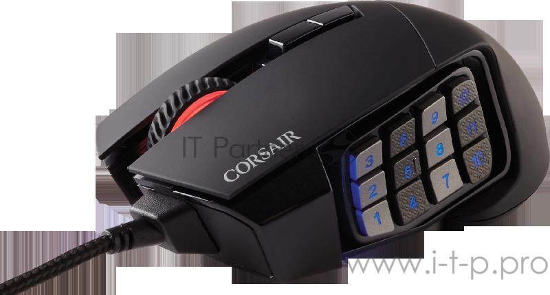 Игровая мышь Corsair Gaming™ SCIMITAR RGB ELITE, MOBA/MMO Gaming Mouse, Black, Backlit RGB LED, 18000 DPI, Optical (EU version) Игровая мышь Corsair Gaming™ SCIMITAR RGB ELITE, MOBA/MMO Gaming Mouse, Black, Backlit RGB LED, 18000 DPI, Optical (EU ver