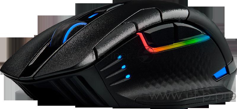 Игровая мышка Corsair Gaming™ CORSAIR DARK CORE RGB PRO, Wireless FPS/MOBA Gaming Mouse with SLIPSTREAM Technology, Black, Backlit RGB LED, 18000 DPI, Optical (EU version) Игровая мышка Corsair Gaming™ CORSAIR DARK CORE RGB PRO, Wireless FPS/MOBA Gam