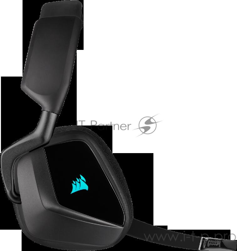 Игровая гарнитура Corsair Gaming™ VOID RGB ELITE Wireless Premium Gaming Headset with 7.1 Surround Sound, Carbon Игровая гарнитура Corsair Gaming™ VOID RGB ELITE Wireless Premium Gaming Headset with 7.1 Surround Sound, Carbon