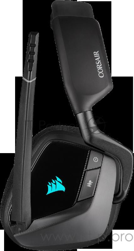 Игровая гарнитура Corsair Gaming™ VOID RGB ELITE Wireless Premium Gaming Headset with 7.1 Surround Sound, Carbon Игровая гарнитура Corsair Gaming™ VOID RGB ELITE Wireless Premium Gaming Headset with 7.1 Surround Sound, Carbon