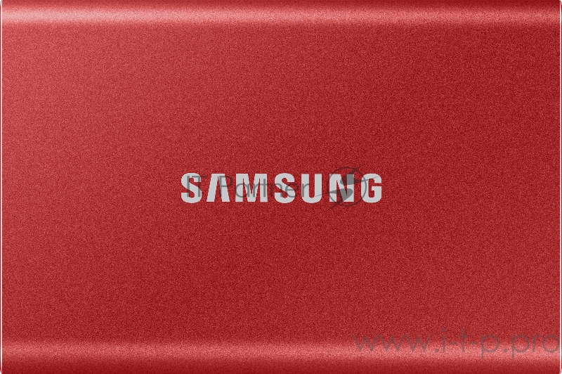 Твердотельный накопитель Samsung SSD 500GB T7 Touch, USB Type-C, R/W 1000/1050MB/s, Red