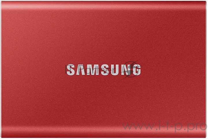 Твердотельный накопитель Samsung SSD 500GB T7 Touch, USB Type-C, R/W 1000/1050MB/s, Red