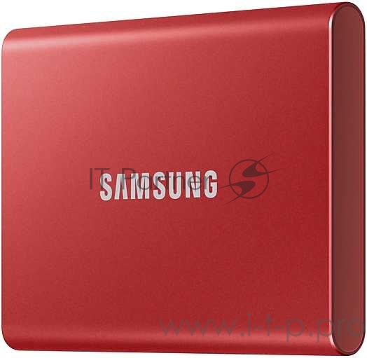 Твердотельный накопитель Samsung SSD 500GB T7 Touch, USB Type-C, R/W 1000/1050MB/s, Red
