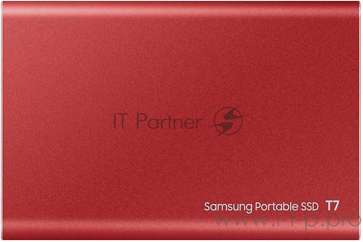 Твердотельный накопитель Samsung SSD 500GB T7 Touch, USB Type-C, R/W 1000/1050MB/s, Red
