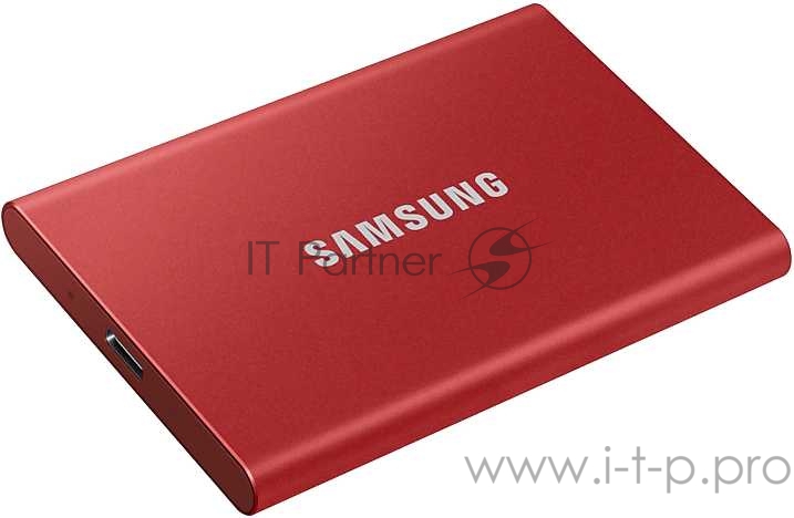 Твердотельный накопитель Samsung SSD 500GB T7 Touch, USB Type-C, R/W 1000/1050MB/s, Red
