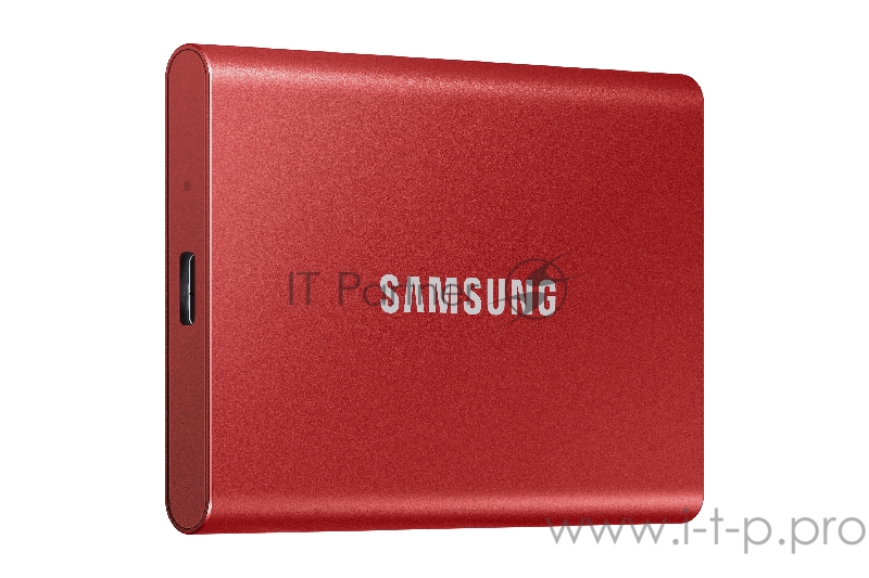 Твердотельный накопитель Samsung SSD 500GB T7 Touch, USB Type-C, R/W 1000/1050MB/s, Red