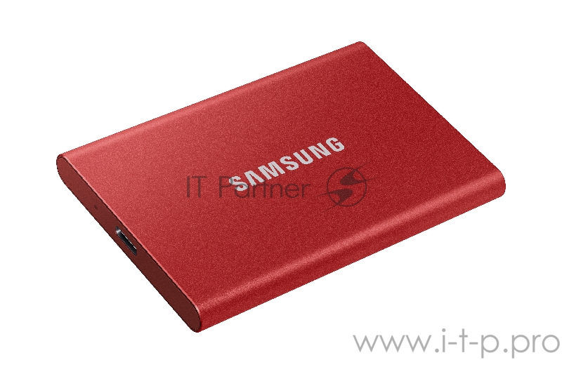 Твердотельный накопитель Samsung SSD 500GB T7 Touch, USB Type-C, R/W 1000/1050MB/s, Red