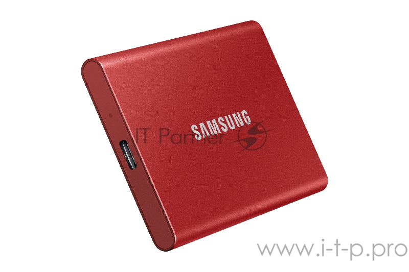 Твердотельный накопитель Samsung SSD 500GB T7 Touch, USB Type-C, R/W 1000/1050MB/s, Red