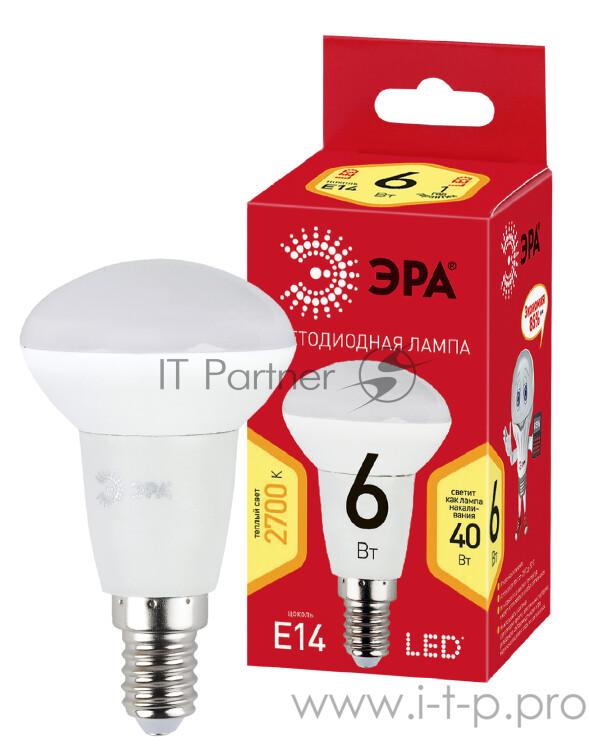 ЭРА Б0020633 ECO LED R50-6W-827-E14 Лампа ЭРА (диод, рефлектор, 6Вт, тепл, E14)