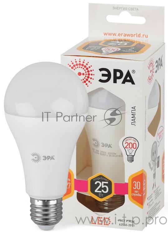 ЭРА Б0035334 Светодиодная лампа груша LED A65-25W-827-E27