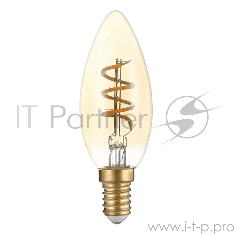 Лампа светодиодная Hiper HIPER LED FILAMENT FLEXIBLE CANDLE 4W 180Lm E14 2400K AMBER