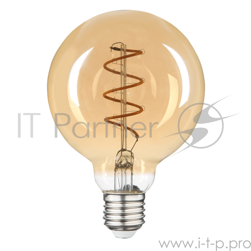 Лампа светодиодная Hiper HIPER LED FILAMENT FLEXIBLE G80 6W 420Lm E27 80125 2200K AMBER