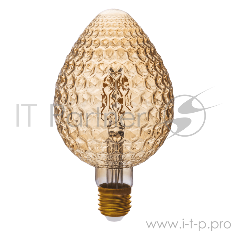 Лампа светодиодная Hiper THOMSON LED DECO FILAMENT CONE 4W 480Lm E27 95165 1800K GOLD