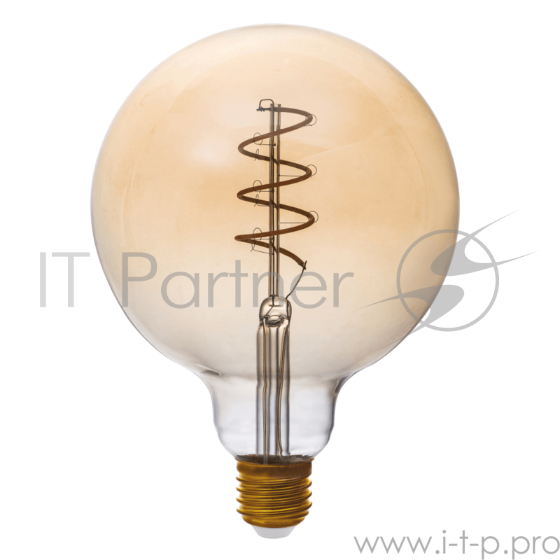 Лампа светодиодная Hiper THOMSON LED FILAMENT FLEXIBLE G125 5W 300Lm E27 125165 1800K GOLD